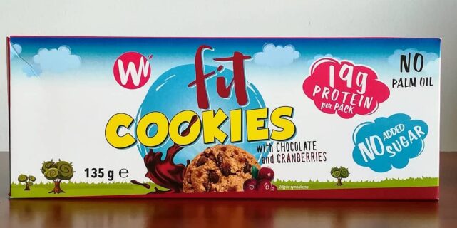Whoopy Whey Fit Cookies – czekolada i żurawina