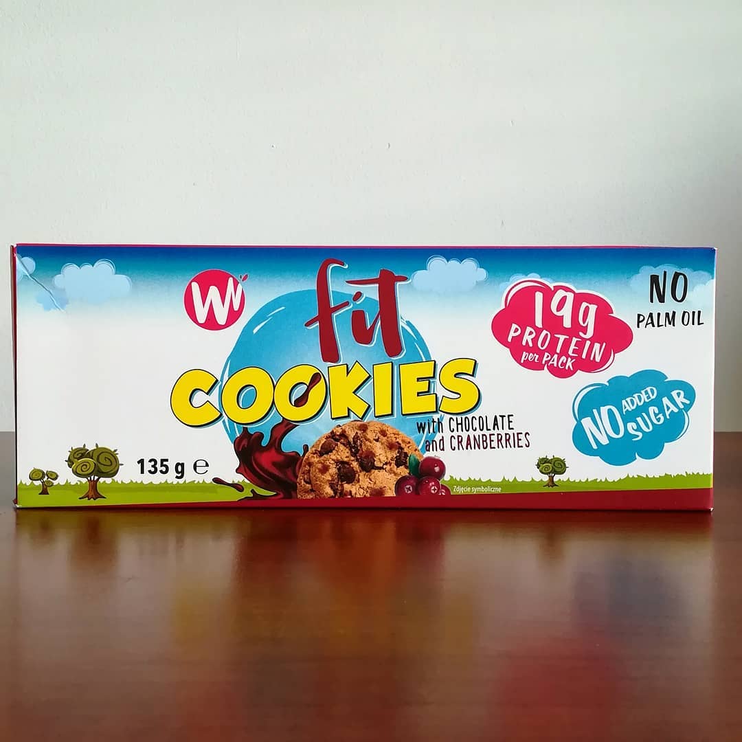 Whoopy Whey Fit Cookies – czekolada i żurawina