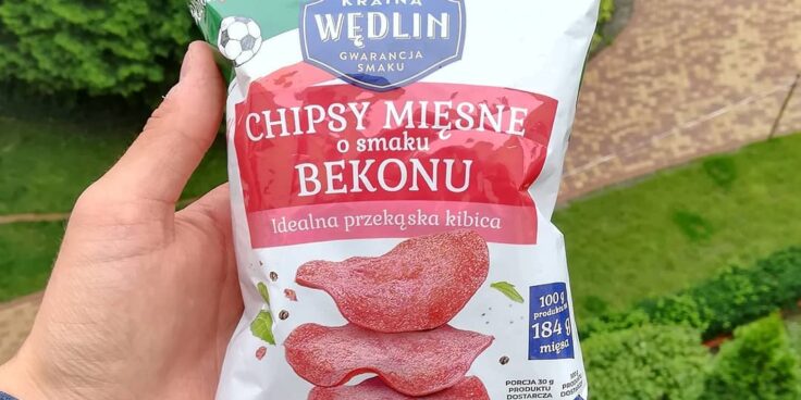 Kraina Wędlin Chipsy Mięsne – o smaku bekonu!