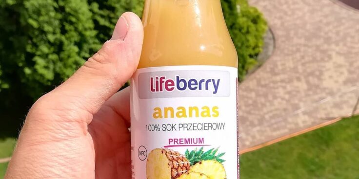 Lifeberry Sok Ananasowy Przecierowy – w składzie tylko ananas!