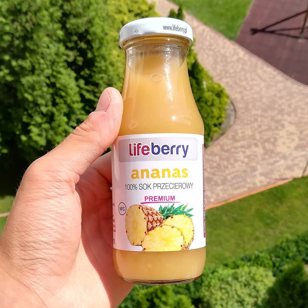 Lifeberry Sok Ananasowy Przecierowy – w składzie tylko ananas!