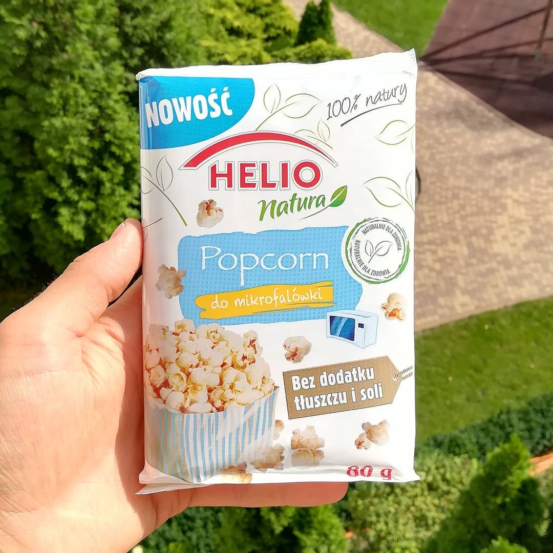 Helio Popcorn Bez Dodatku Tłuszczu i Soli – recenzja fit popcornu!