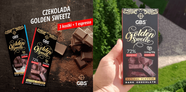 Golden Bow Solutions Dark Chocolate – czekolada z kofeiną!