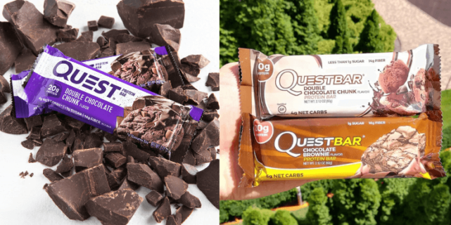 Quest Nutrition Quest Bar – double chocolate chunk i chocolate brownie