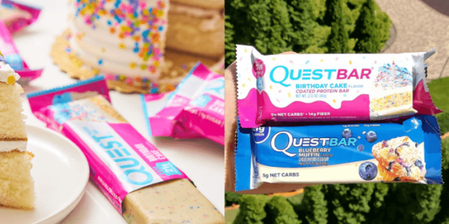 Quest Nutrition Quest Bar – birthday cake i blueberry muffin