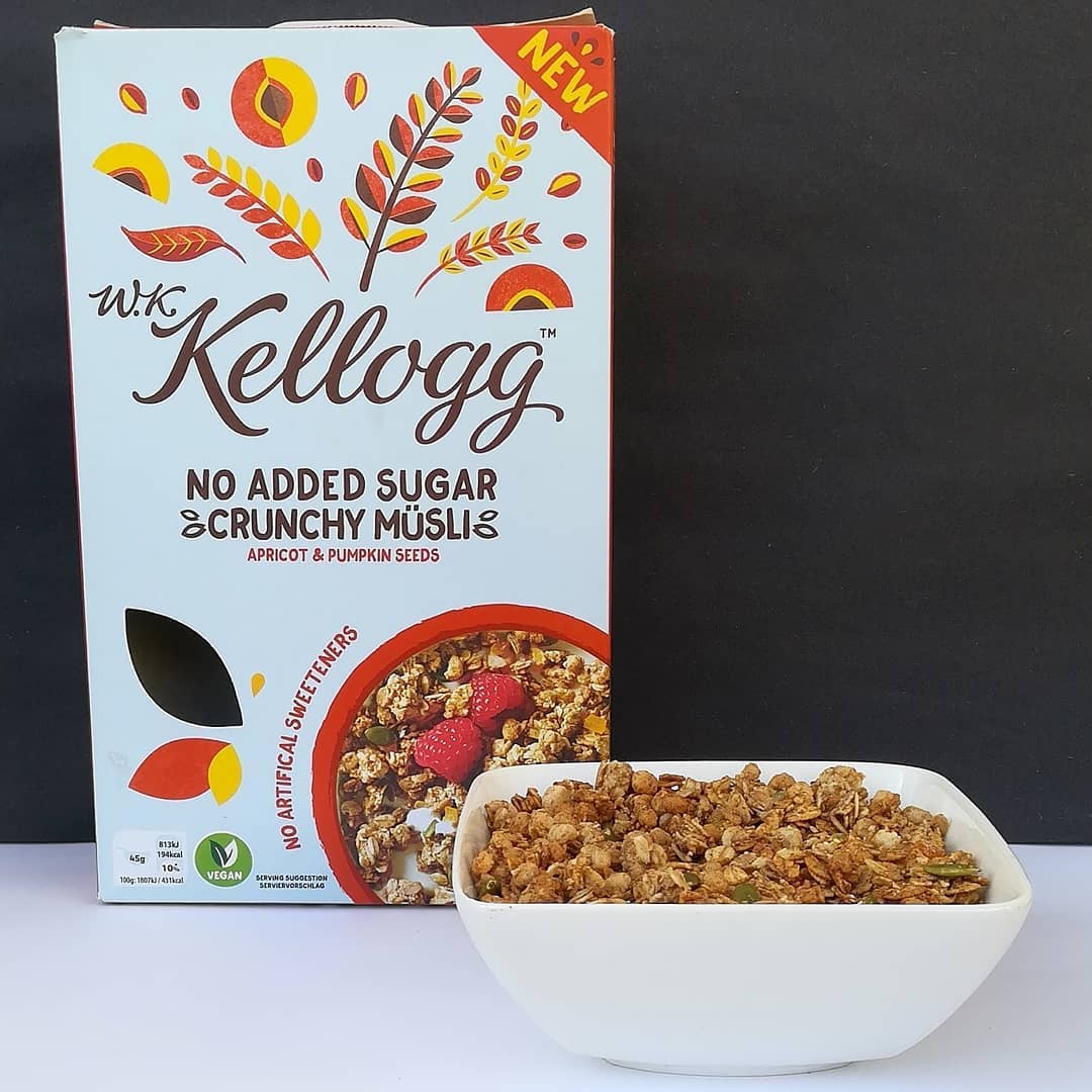 Kellogg No Added Sugar Crunchy Musli – morela z pestkami dyni