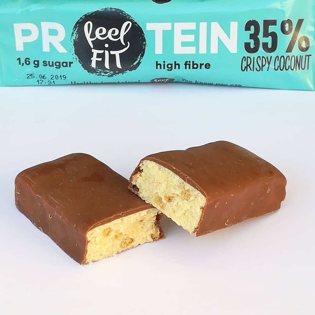 Feel Fit Protein Bar 35% Crispy Coconut – kokosowe love?
