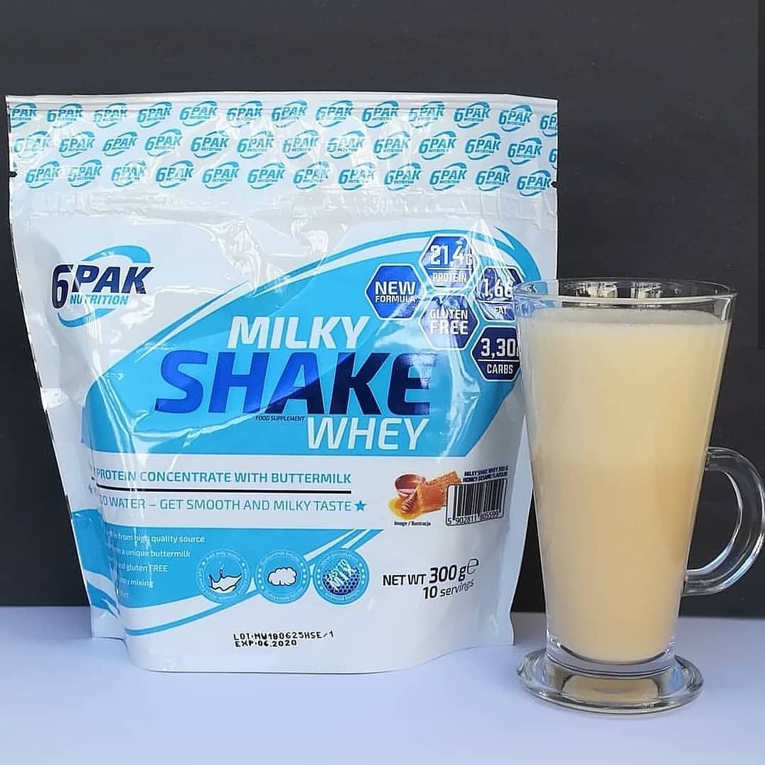6PAK Milky Shake Whey Honey Sesame – miodowo sezamowe białko!
