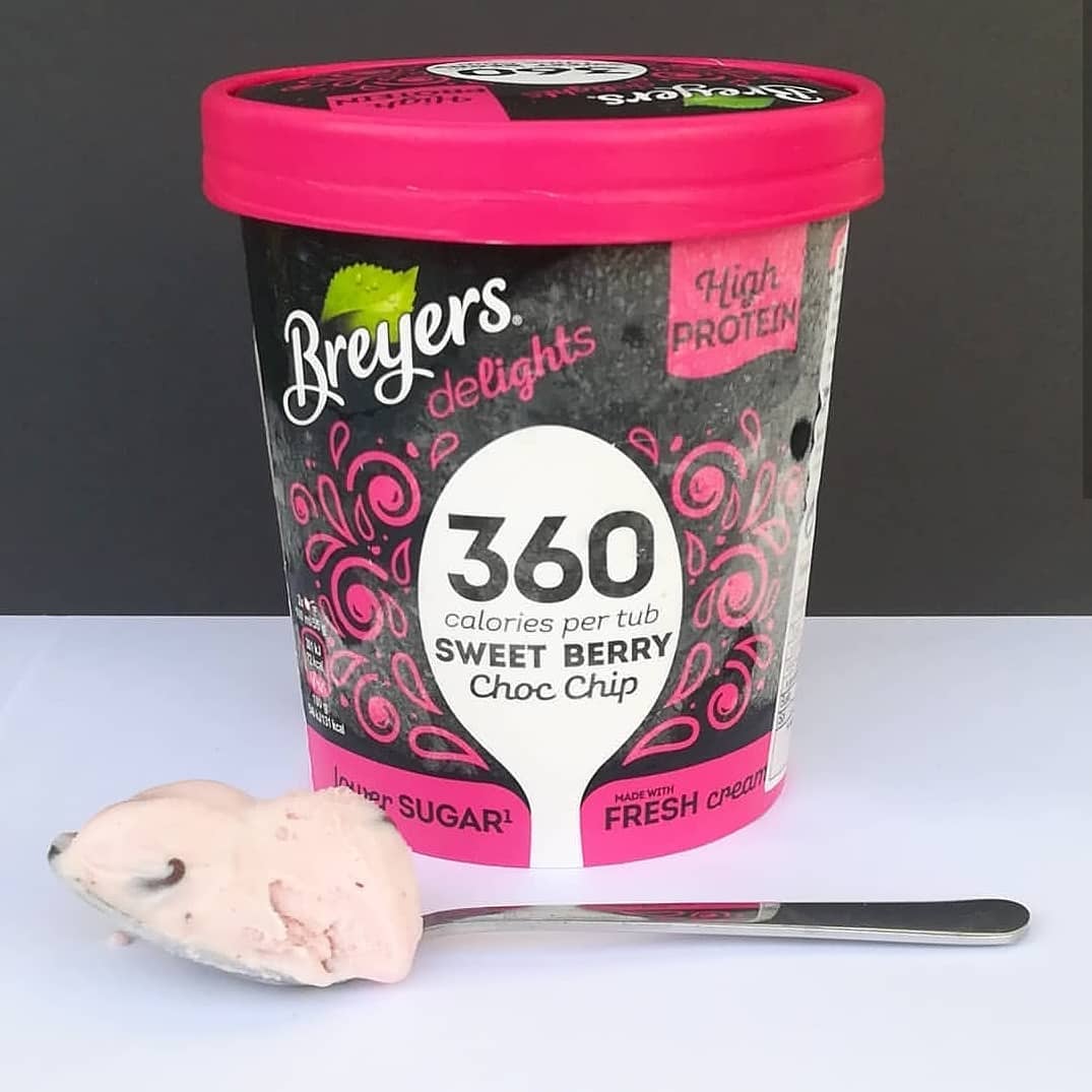 Breyers Delights Sweet Berry Choc Chip – test malinowych fit lodów!