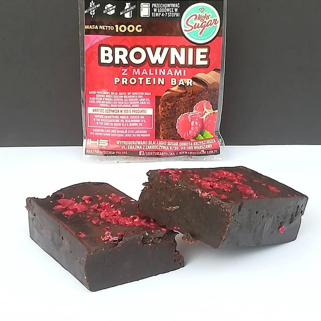 Light Sugar Brownie z Malinowy Protein Bar – najlepsze fit brownie?