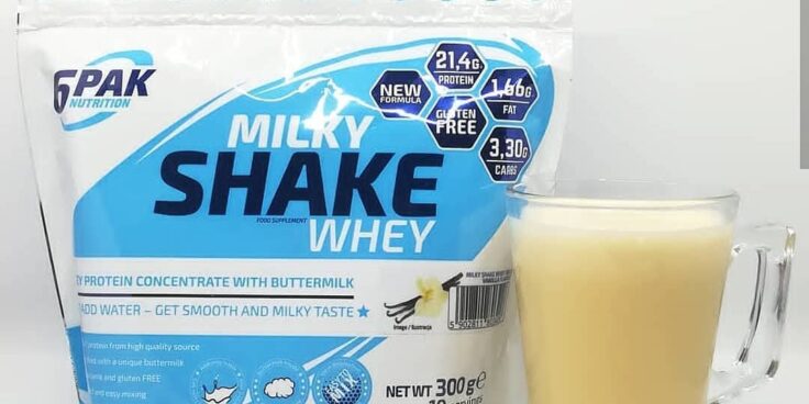 6PAK Milky Shake Whey Vanilla – białko z maślanką!