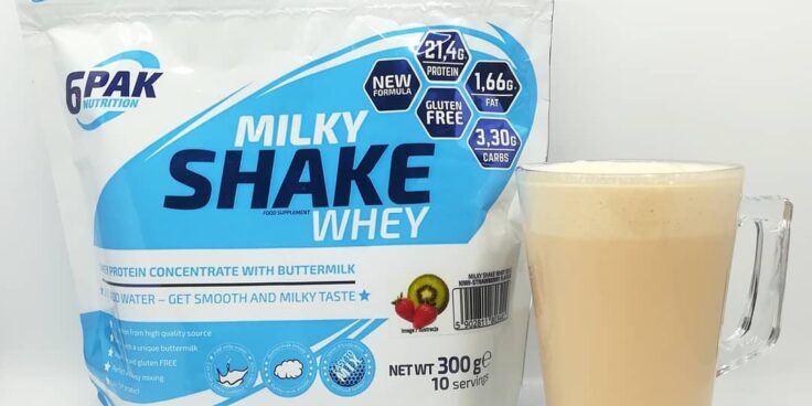 6PAK Milky Shake Whey Kiwi Strawberry – owocowy mix!