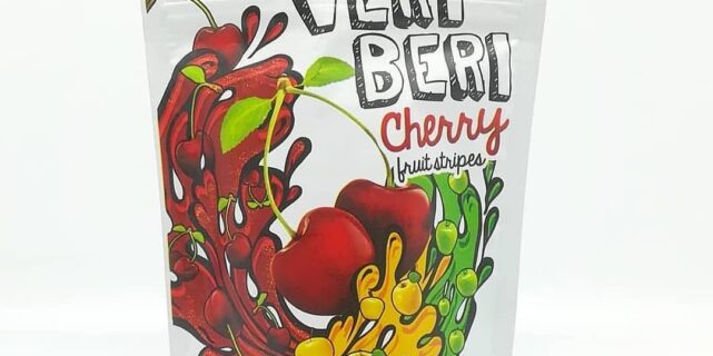 Veri Beri Cherry Fruit Stripes – wiśniowe żelki bez cukru!