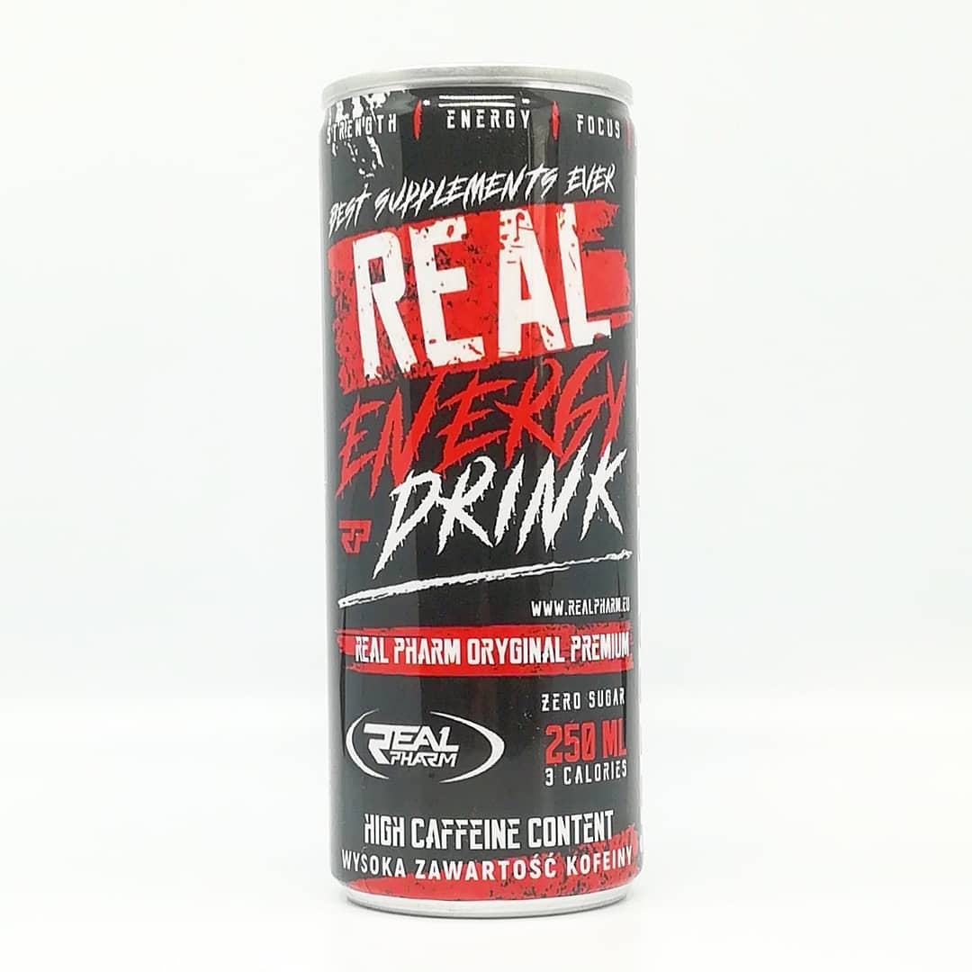 Real Pharm Energy Drink Zero Sugar – recenzja energetyka!