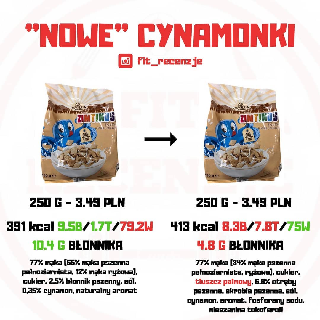 Nowe Cynamonki – Lidl zmienił skład płatków!