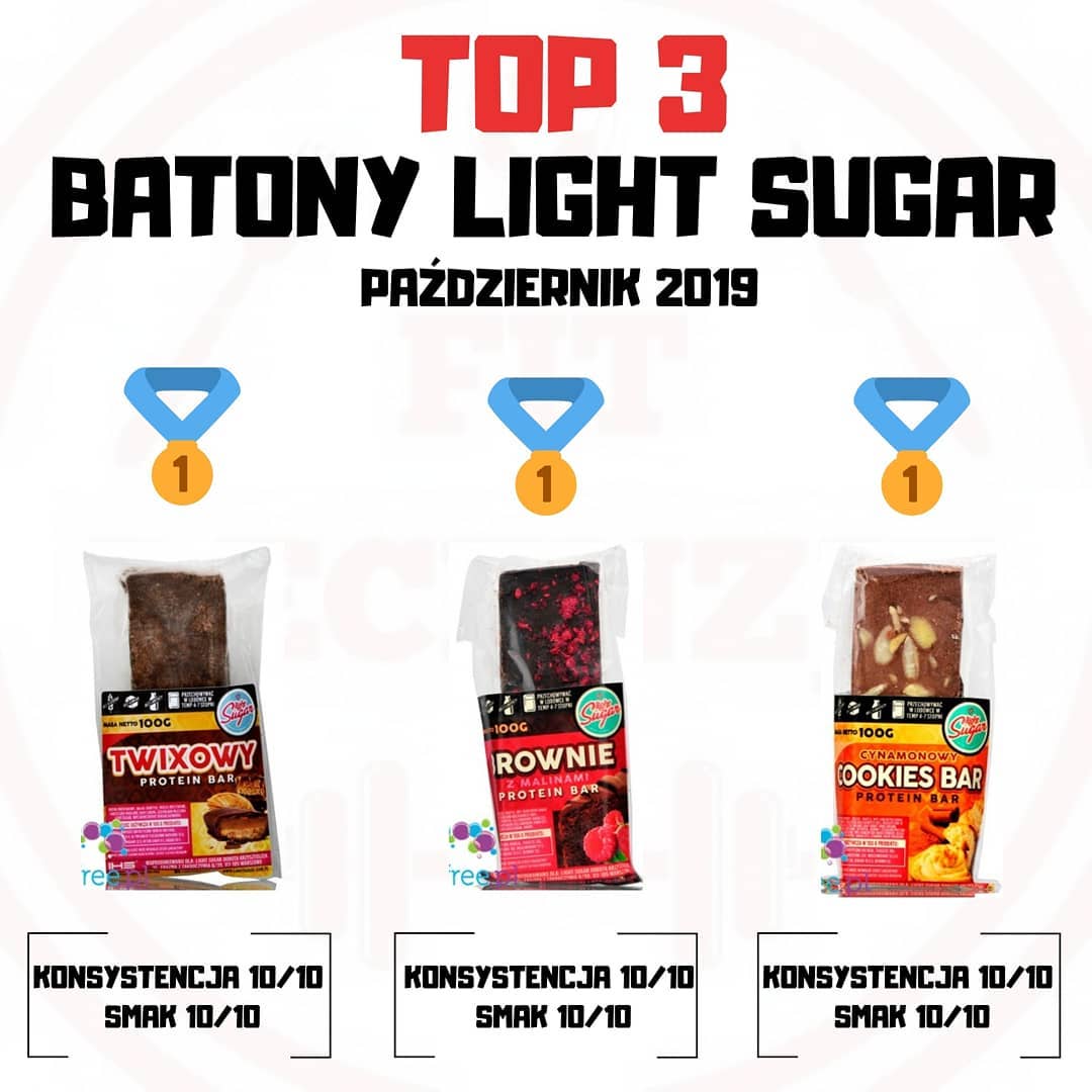 Moje Top3 Batony Light Sugar – nie ma lepszych!
