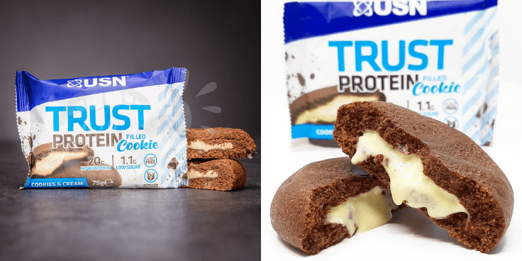 USN Trust Protein Cookie Cookies & Cream – jak brownie z nadzieniem!