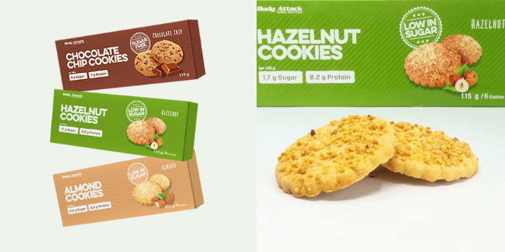 Body Attack Hazelnut Cookies – test ciastek bez cukru!
