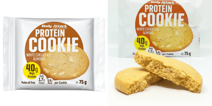 Body Attack Protein Cookie – white chocolate almond