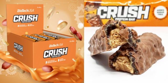 BioTechUSA Crush Protein Bar Chocolate Peanut Butter – co za mix!