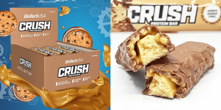 BioTechUSA Crush Protein Bar Cookies & Cream – ciasteczkowy fit baton!