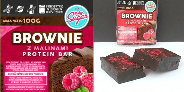 Light Sugar Brownie z Malinami Protein Bar – najlepsze fit brownie?