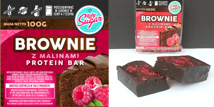 Light Sugar Brownie z Malinami Protein Bar – najlepsze fit brownie?