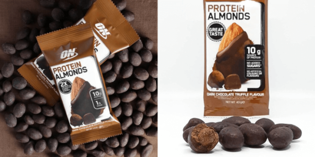 Optimum Nutrition Protein Almonds – dark chocolate truffle