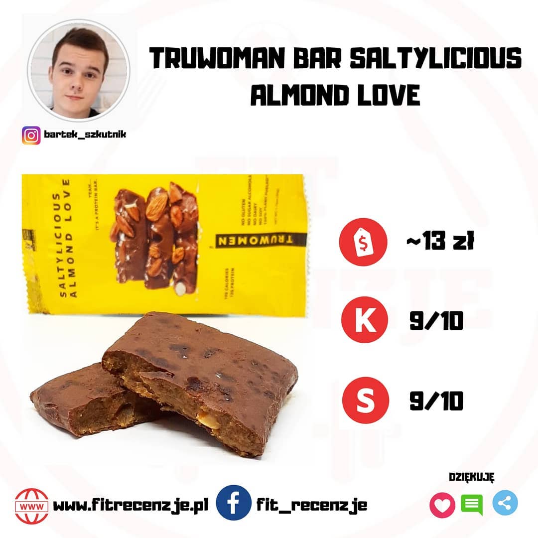 Truwoman Bar Saltylicious Almond – test wegańskiego batona!