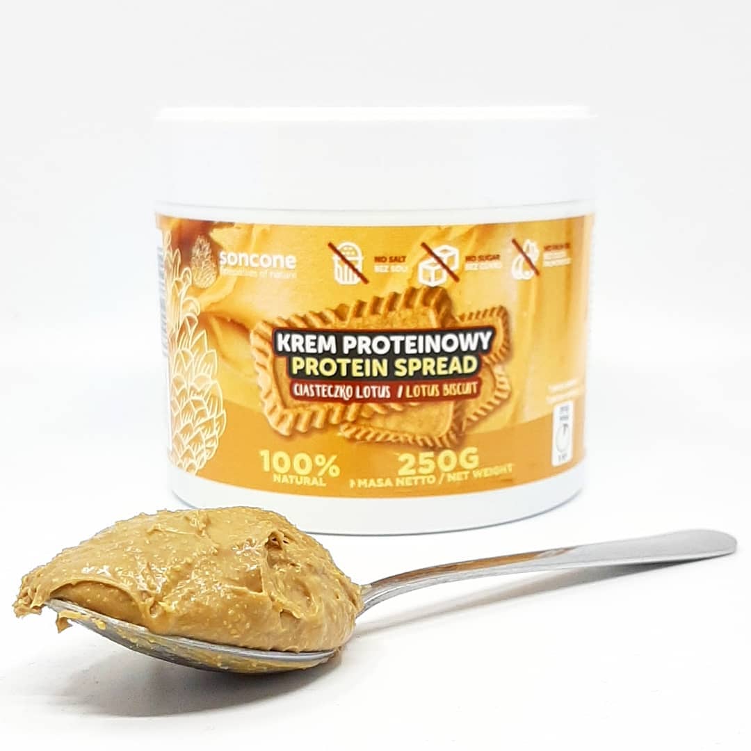 Soncone Protein Spread Biscuit – krem o smaku ciastek Lotus!
