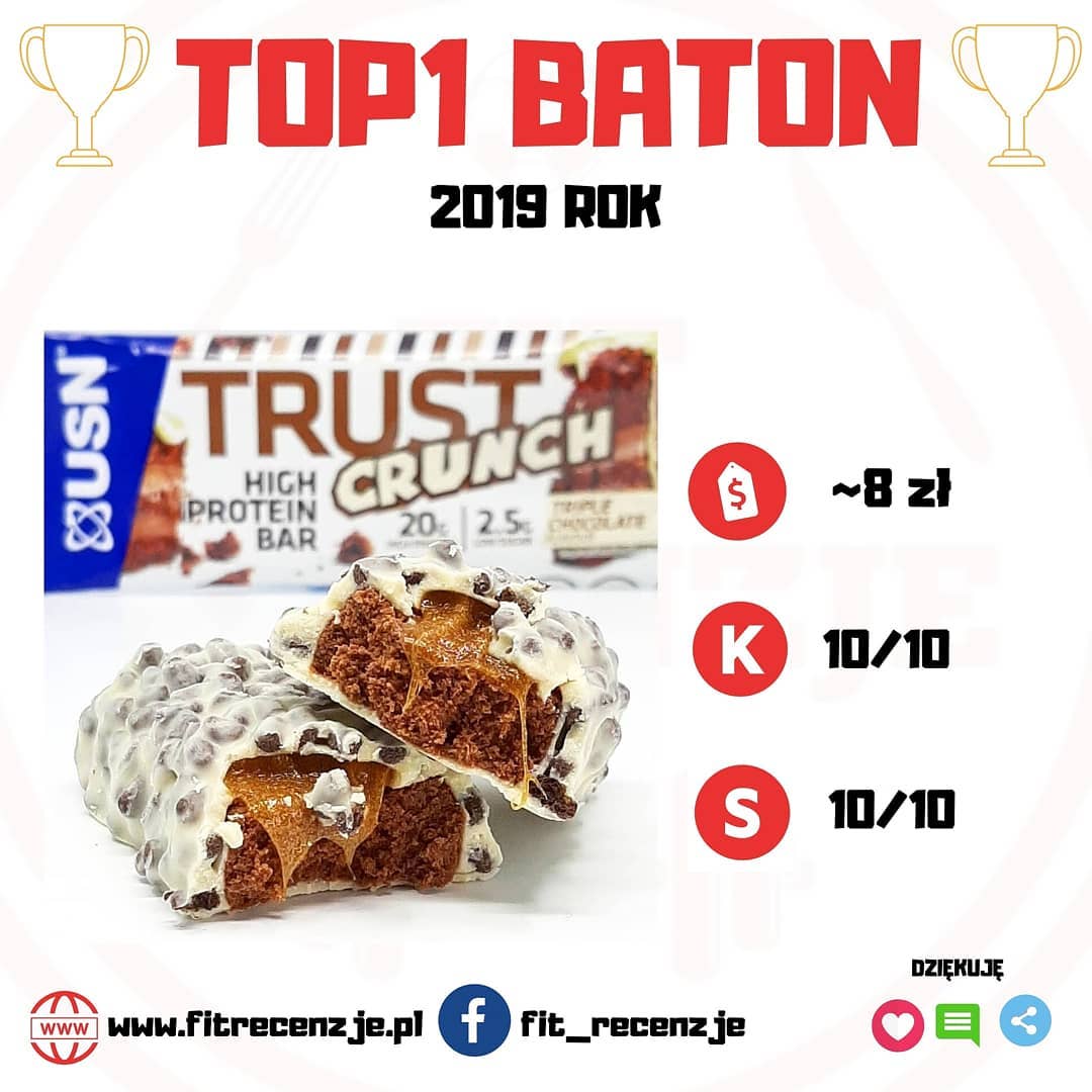 TOP1 Baton Proteinowy 2019 roku – USN Trust Crunch!