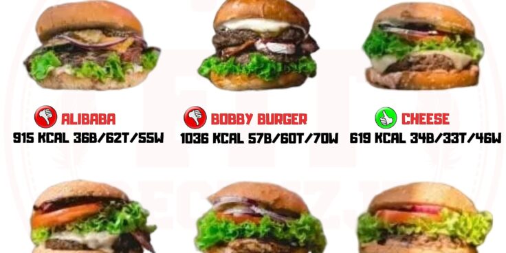 Bobby Burger – wartości odżywcze burgerów