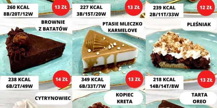Wartości odżywcze i skład deserów w Fit Cake cz.3