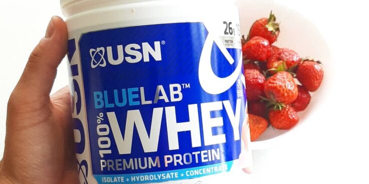 USN Blue Lab Strawberry – mieszanka 3 białek!