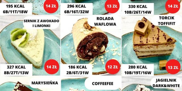 Wartości odżywcze i skład deserów w Fit Cake cz.5