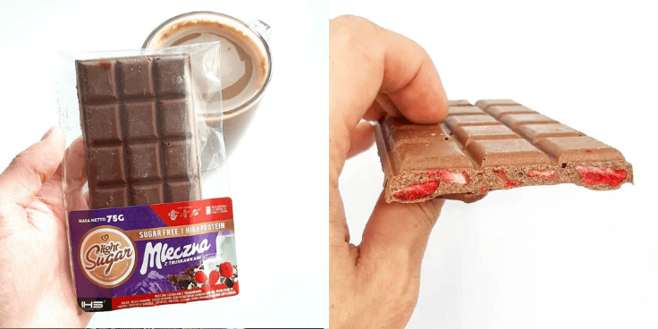 Light Sugar Mleczna z truskawkami – test czekolady!