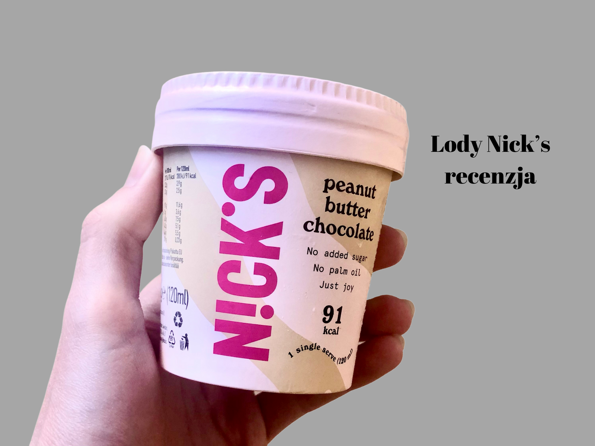 Recenzja i test fit lodów z Żabki – Nick’s Peanut Butter Chocolate