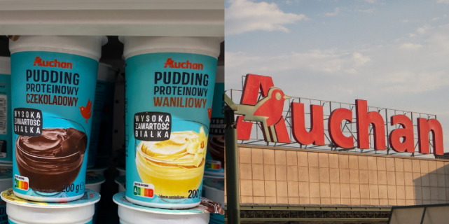 Auchan Pudding Proteinowy – cena, białko, składniki, wartości odżywcze